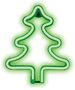 Neon LED CHRISTMAS TREE green FLNE16 Forever Light