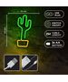 Neon LED Light CACTUS orange green Bat + USB FLNEO2 Forever Light