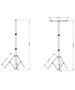 Adjustable Work lights Tripod Stand 1.6m T-Bar Forever Lights