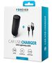 Forever M02 car charger 1x USB 1A black + Lightning cable