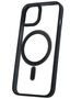 Satin Clear Mag case for iPhone 15 6,1&quot; black