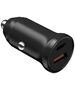 Devia car charger Smart Mini PD QC 3.0 30W 1x USB-C 1x USB black