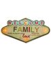 RETRO Metal Sign LED Welcome Family Forever Light