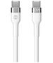 Forever Flexible cable USB-C - USB-C 1,0 m 60W white