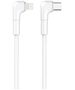 Maxlife MXUC-09 angle cable USB-C - Lightning 1,0 m 27W white