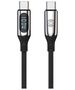 Forever LCD cable USB-C - USB-C 1,0 m 100W black