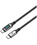 Forever LCD cable USB-C - USB-C 1,0 m 100W black