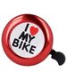 Bike bell I love my bike red