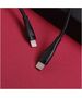 Maxlife MXUC-08 cable USB-C - Lightning 1,0 m 27W black nylon