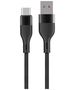 Maxlife MXUC-07 cable USB - USB-C 1,0 m 3A black nylon