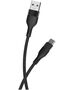 Maxlife MXUC-07 cable USB - USB-C 1,0 m 3A black nylon