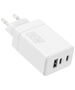 Maxlife MXTC-08-65ACC PD QC charger 2x USB-C 1x USB 65W white