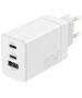 Maxlife MXTC-08-65ACC PD QC charger 2x USB-C 1x USB 65W white