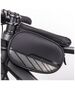 Waterproof bicycle frame bag with a removable phone case black