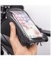 Waterproof bicycle frame bag with a removable phone case black