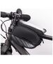 Waterproof bicycle frame bag with a removable phone case black