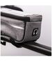 Waterproof bike frame bag with phone holder gray