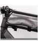 Waterproof bike frame bag with phone holder gray