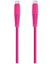 Setty cable USB-C - USB-C 1,5 m 2,1A KSC-C-1.526 pink