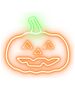 Neon PLEXI LED PUMPKIN WITH STEM orange green NNE13 Neolia