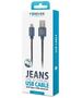 Forever Jeans cable USB - USB-C 1,0 m 2A blue