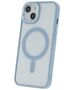 Satin Clear Mag case for iPhone 14 Pro 6,1&quot; blue