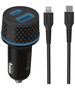 Devia car charger Extreme PD QC 1x USB-C 1x USB 52,5W black + USB-C - Lightning cable