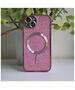 Glitter Chrome Mag case for iPhone 15 Plus 6,7&quot; pink