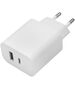 Maxlife MXTC-06 PD QC charger 1x USB-C 1x USB 30W white