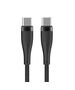 Maxlife MXUC-08 cable USB-C - USB-C 1,0 m 100W black nylon