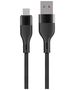 Maxlife MXUC-07 cable USB - microUSB 1,0 m 2,4A black nylon