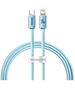 Baseus cable Crystal Shine USB-C - Lightning 1,2 m 20W sky blue