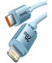 Baseus cable Crystal Shine USB-C - Lightning 1,2 m 20W sky blue