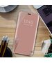 Smart Clear View case for Xiaomi Redmi Note 11s pink