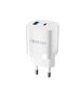 Forever TC-05 GaN PD QC charger 1x USB-C 1x USB 33W white