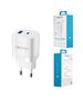 Forever TC-05 GaN PD QC charger 1x USB-C 1x USB 33W white