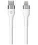 Forever Flexible cable USB-C - Lightning 2,0 m 20W white