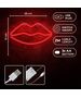 Neon LED Light LIPS red Bat + USB FLNEO8 Forever Light