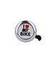 Bike bell I love my bike silver