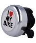 Bike bell I love my bike silver