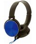 Rebeltec wired headphones Montana with microphone blue