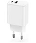 Setty charger 1x USB + USB-C 3A 20W white