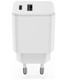 Setty charger 1x USB + USB-C 3A 20W white