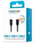 Forever cable USB-C - USB-C 1,0 m 60W black