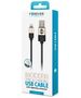 Forever Modern cable USB - Lightning 1,0 m 2A black 5900495621412