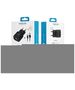 Forever TC-01 charger 1x USB 2A black + microUSB cable 5900495623294