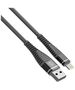 Forever Shark cable USB - Lightning 1,0 m 2A black 5900495679345