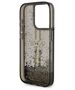 Guess case for iPhone 15 Pro Max 6,7&quot; black HC LIQ. GLITTER GOLD STRIPES 3666339223557