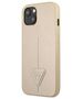 Guess case for iPhone 14 Plus 6,7&quot; GUHCP14MPSATLE beige hardcase Saffiano Triangle Logo 3666339065416