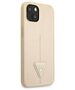 Guess case for iPhone 14 Plus 6,7&quot; GUHCP14MPSATLE beige hardcase Saffiano Triangle Logo 3666339065416